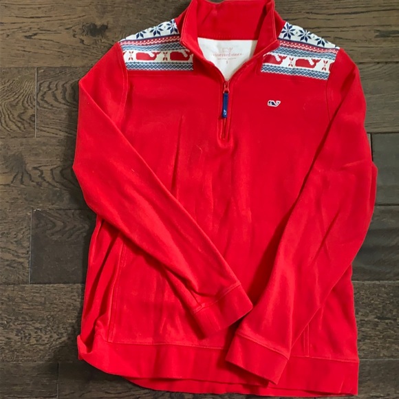 Vineyard Vines winter themed red pullover - Picture 1 of 2